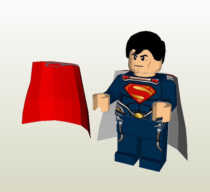 Superman Lego papercraft
