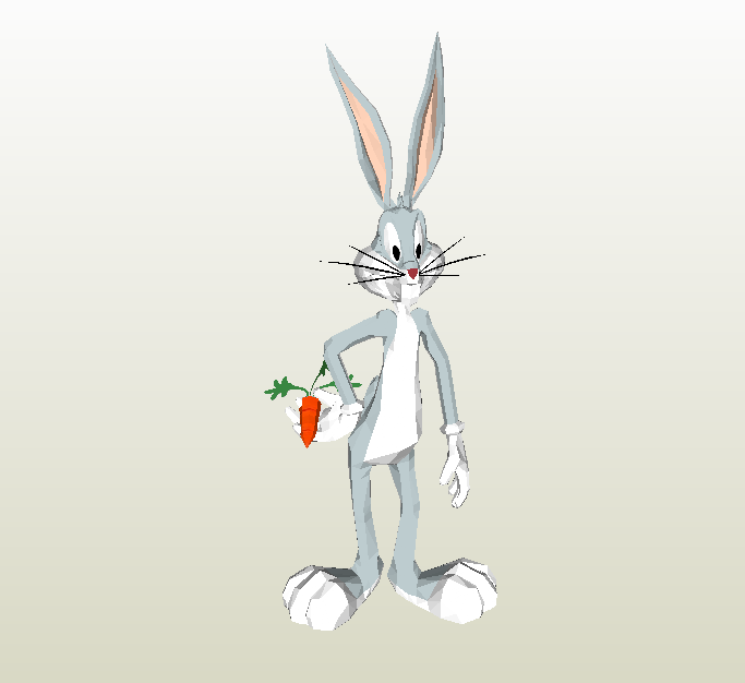 Bugs Bunny papercraft