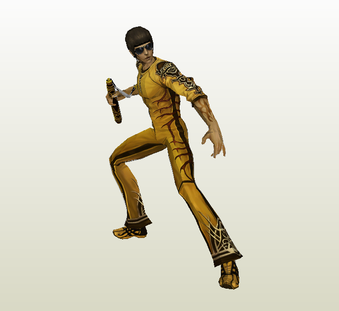 Bruce Lee papercraft