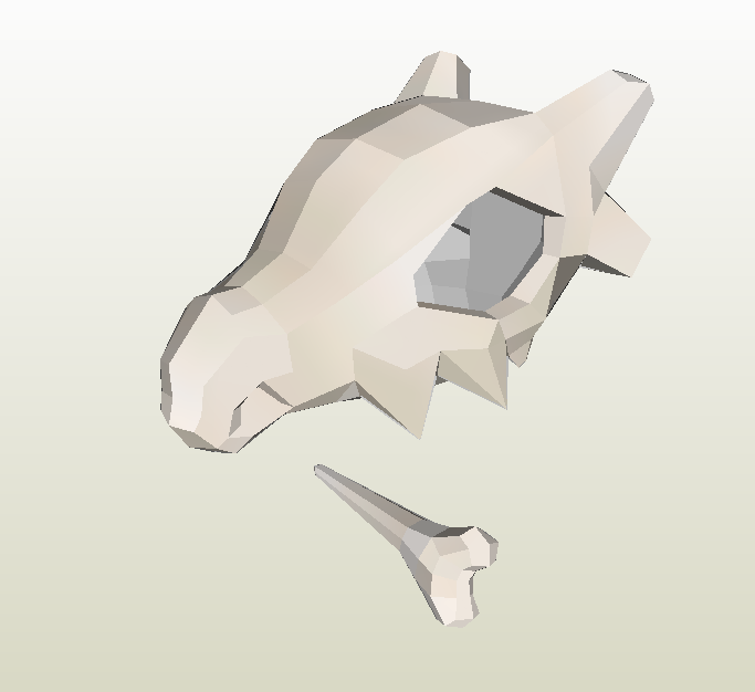 Cubone papercraft