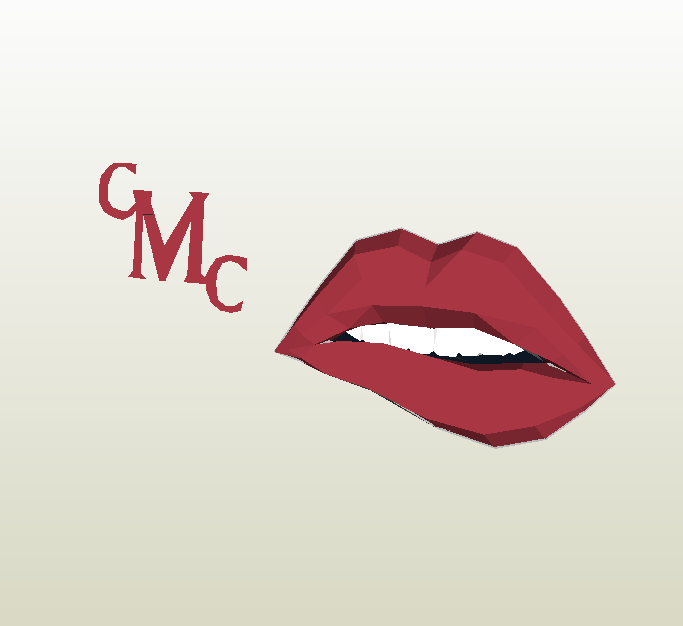 labios papercraft