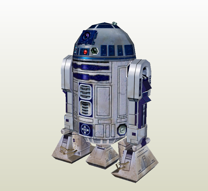 R2 D2 de papercraft