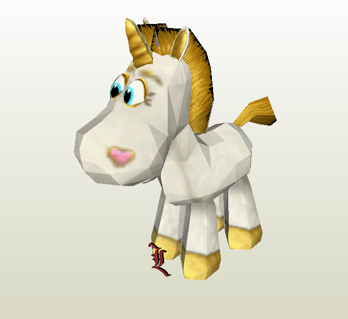 Buttercup papercraft