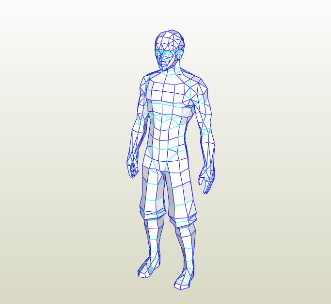 Cuerpo humano papercraft