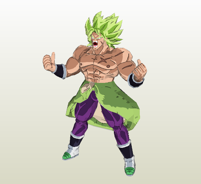 Broly papercraft