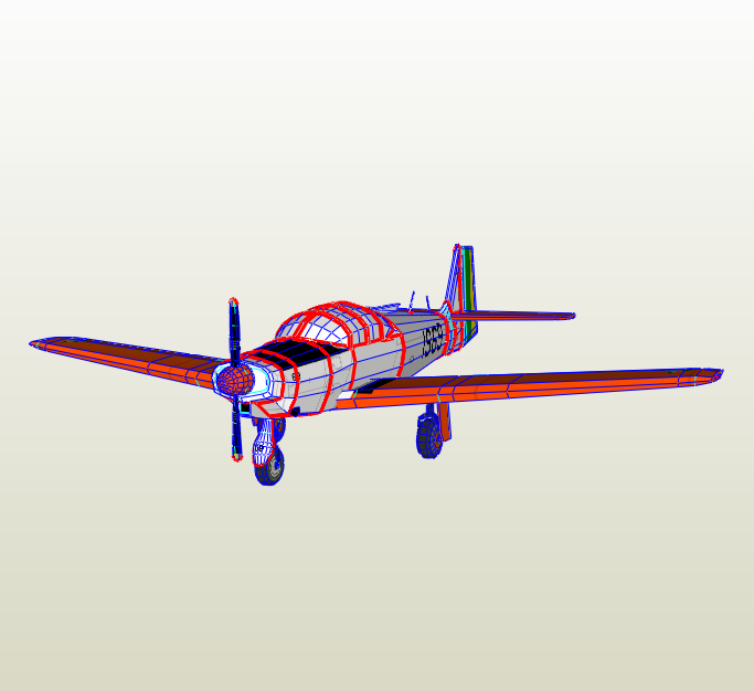 Avión papercraft