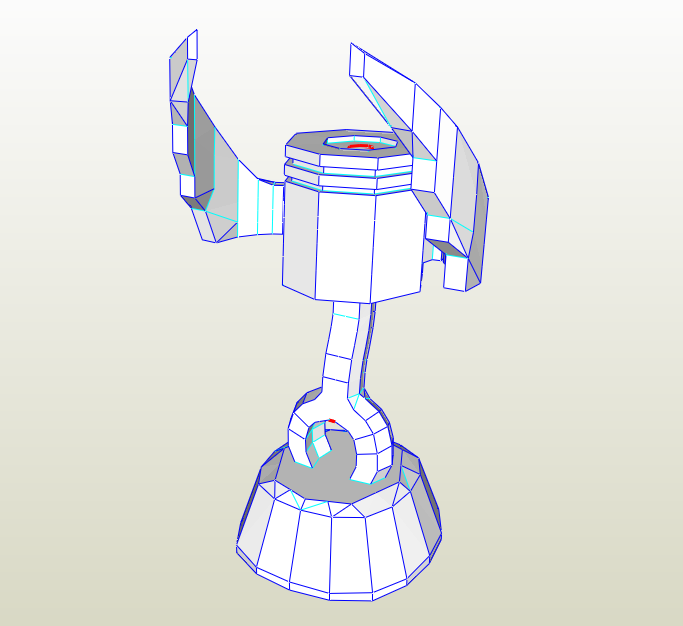 Copa Pistón papercraft