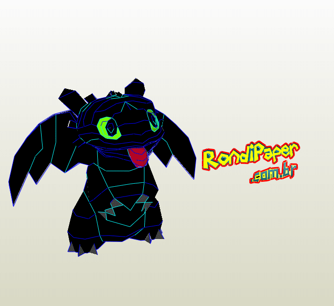 chimuelo papercraft