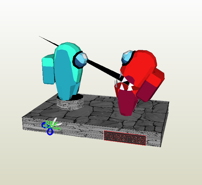 Among Us papercraft