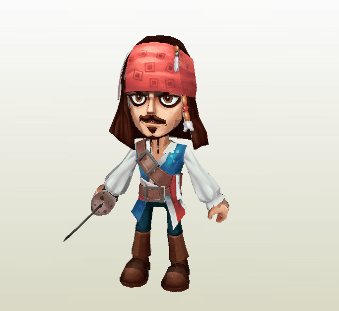Jack Sparrow papercraft