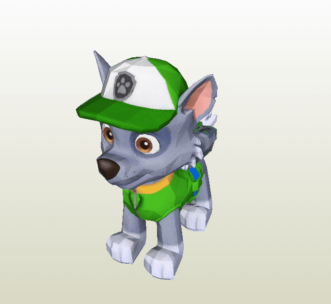 Rocky papercraft