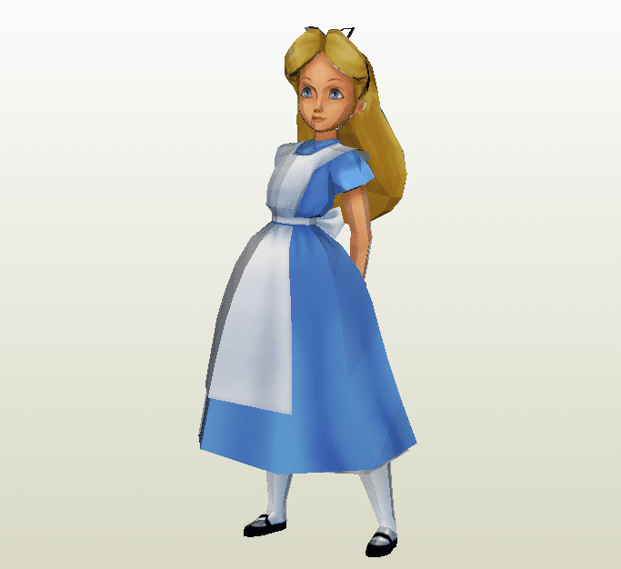 Alicia de papercraft