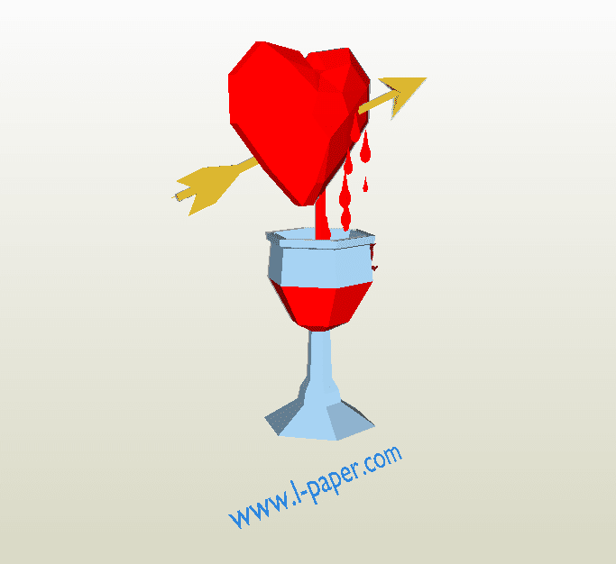 Corazón con cáliz