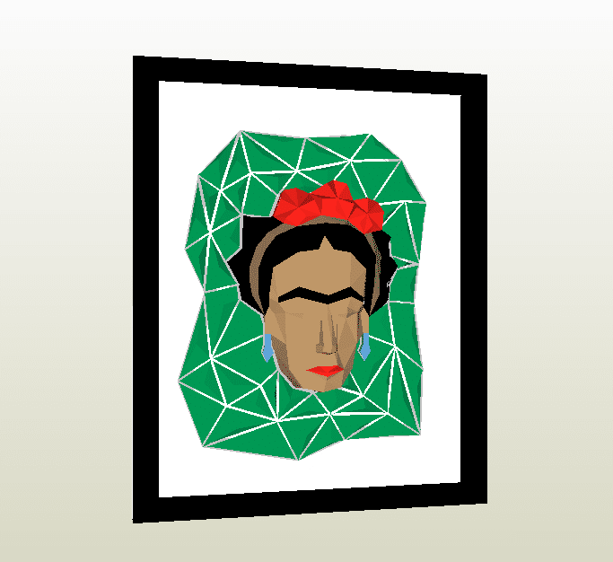 Frida Kahlo papercraft