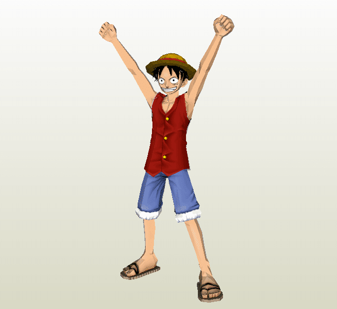 Luffy papercraft