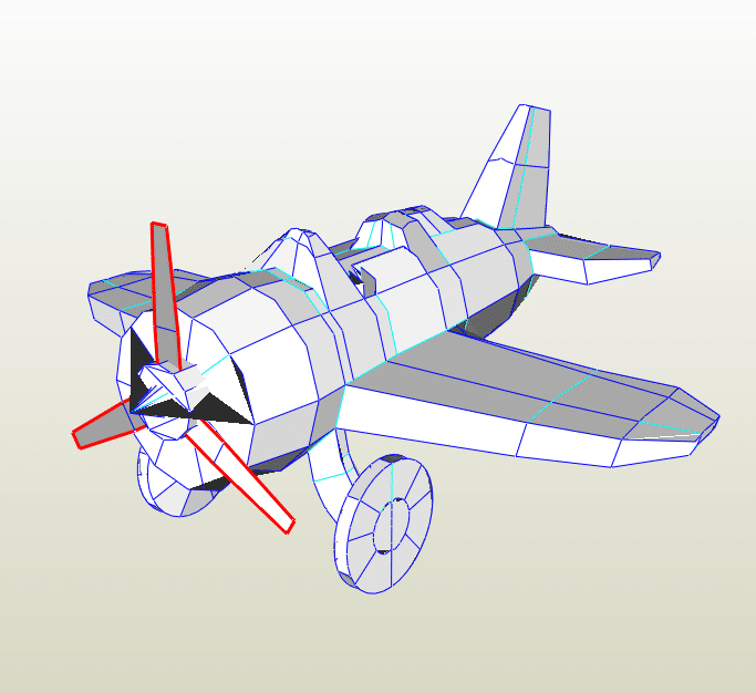 avioneta papercraft