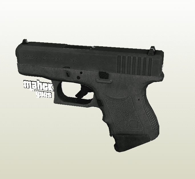Glock 26 papercraft
