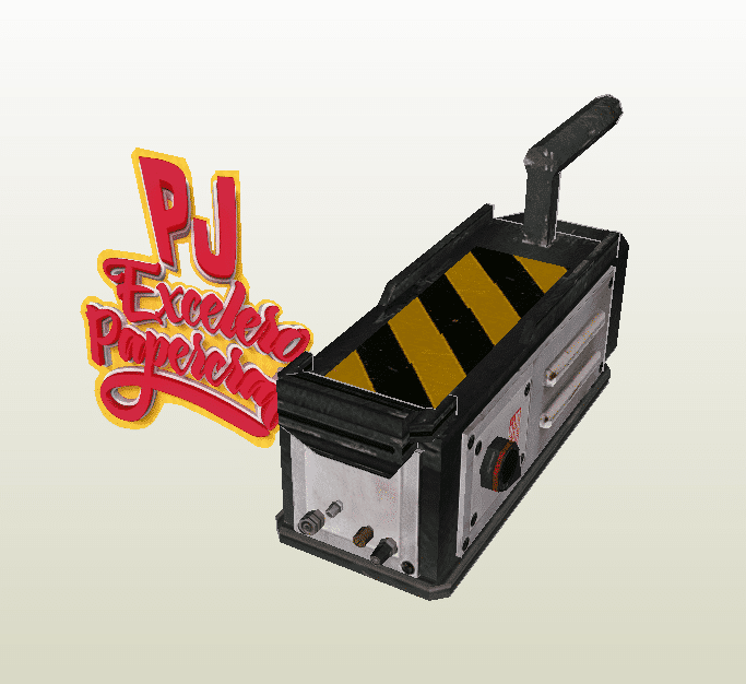 Trampa cazafantasmas papercraft