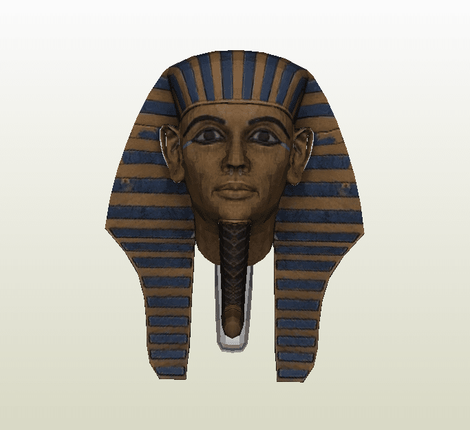 Máscara Tutankamón papercraft