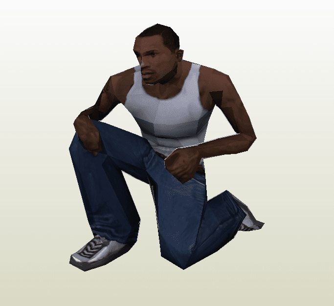 Carl Johnson de papercraft