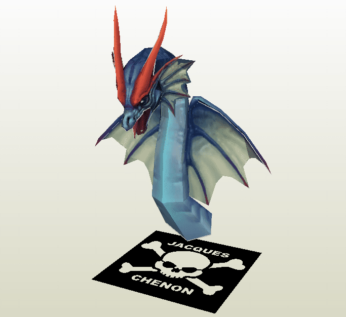 Dragón papercraft
