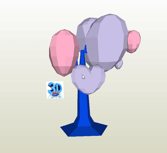 Árbol de corazones papercraft