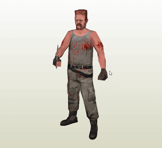 Abraham papercraft