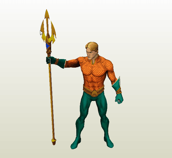 Aquaman papercraft