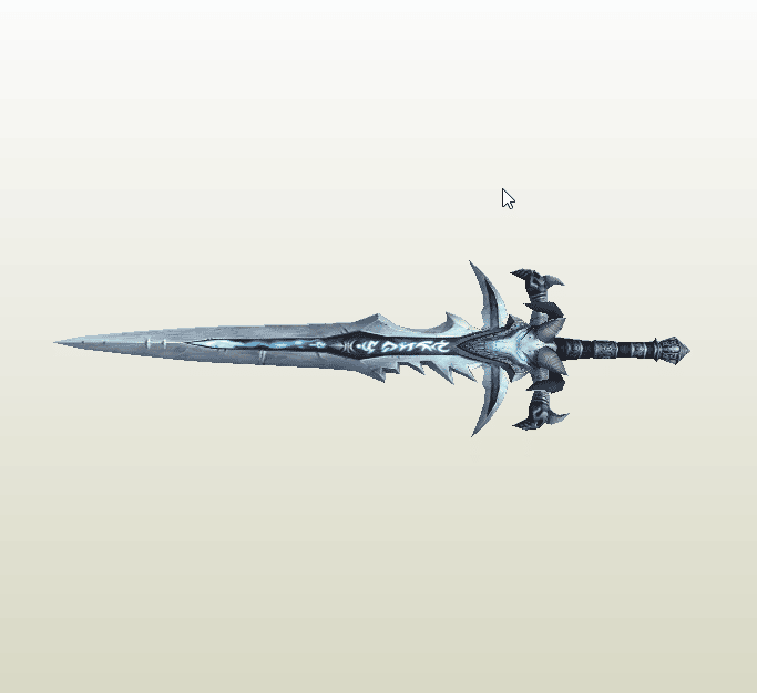 Frostmourne papercraft
