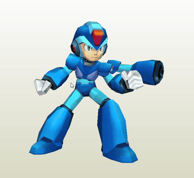 Megaman X papercraft
