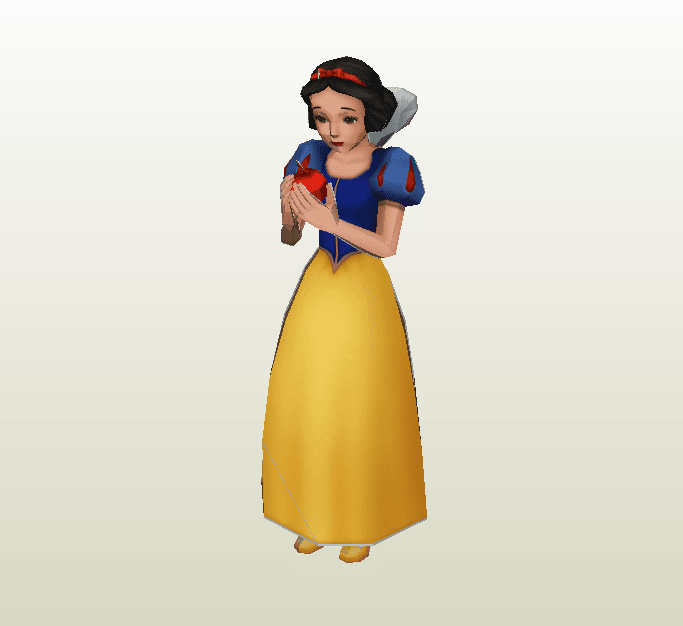 Blanca Nieves papercraft