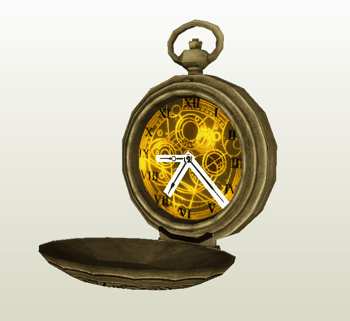 Fob Watch papercraft