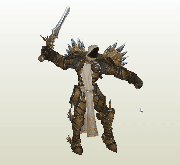 Tyrael papercraft