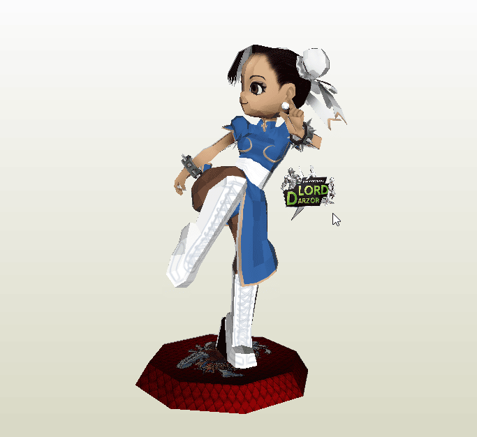 Chun-Li papercraft