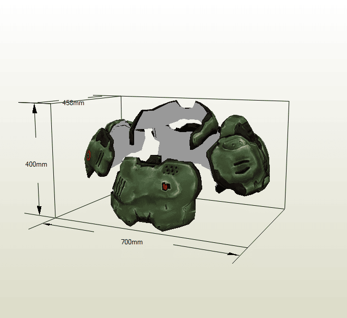 Armadura Doom papercraft