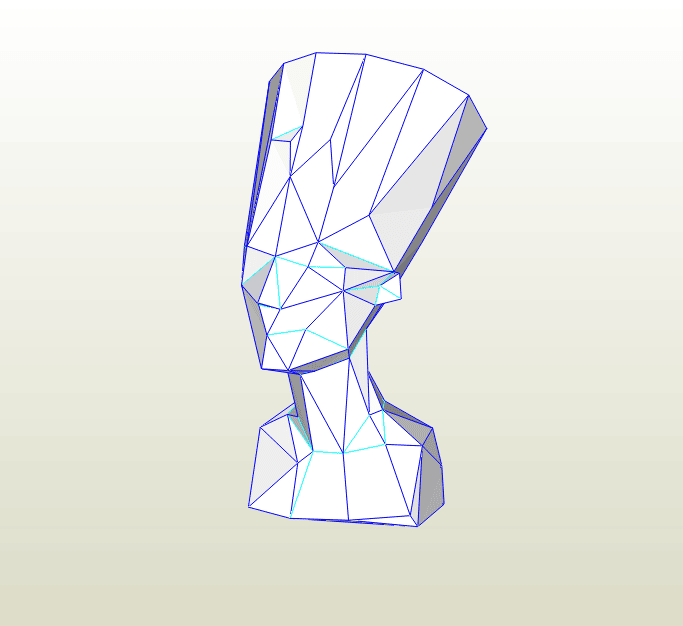 Nefertiti papercraft