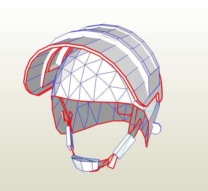 Casco PUBG papercraft