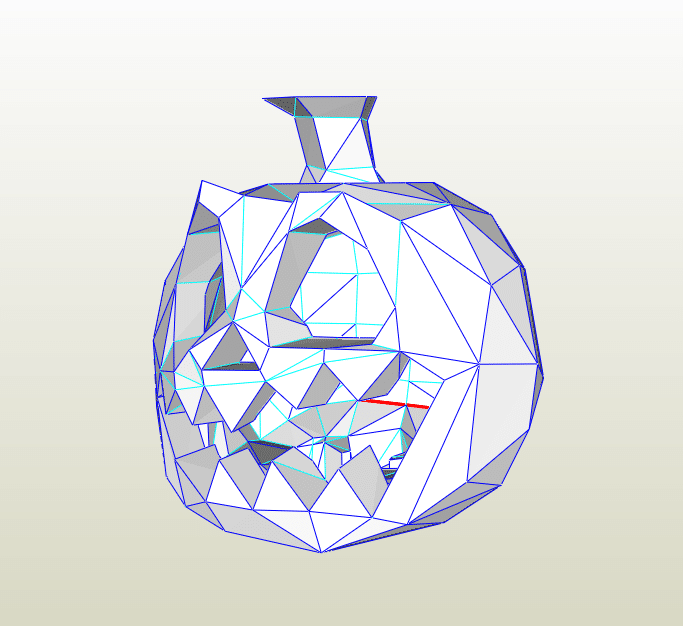Calabaza papercraft