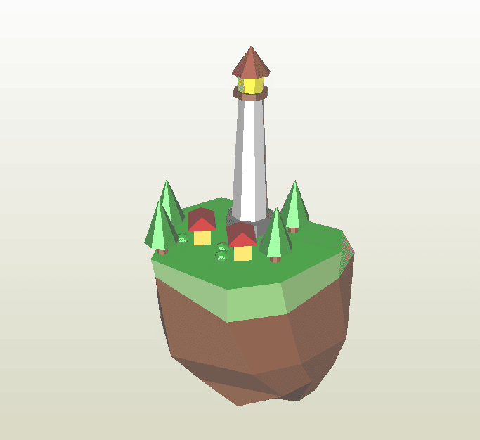 Faro de papercraft