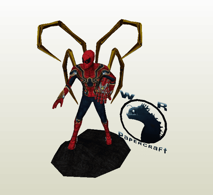 Iron Spiderman papercraft