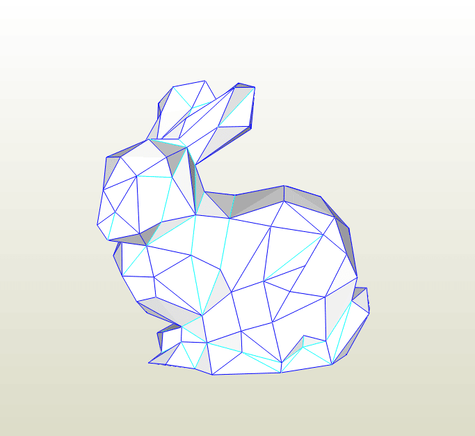 Conejo papercraft
