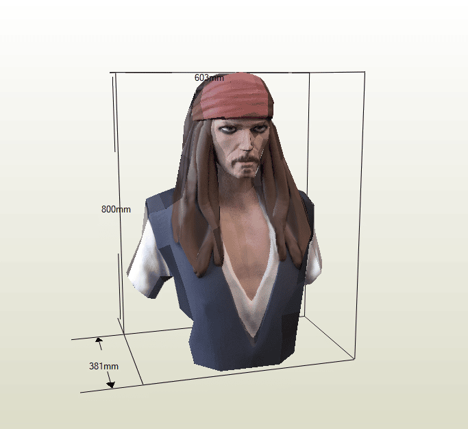 Jack Sparrow Papercraft