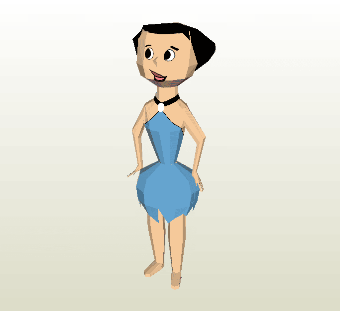 Betty Mármol papercraft