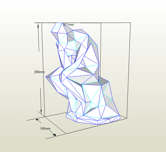 El Pensador papercraft