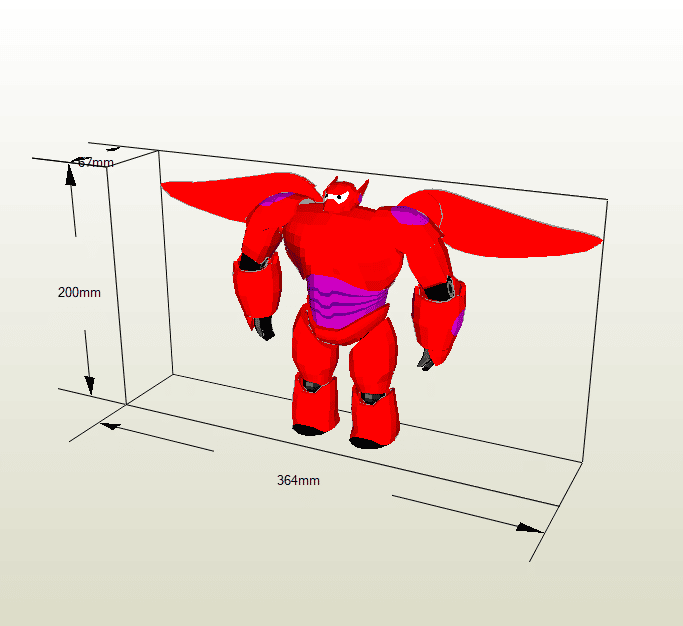 Baymax De Papercraft