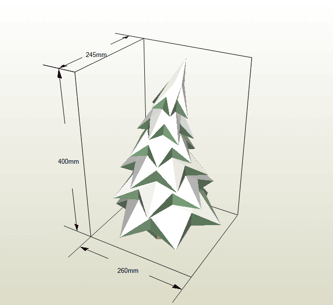 Pino Navidad De Papercraft