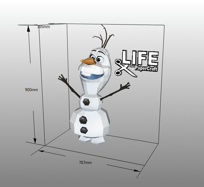 Olaf Papercraft