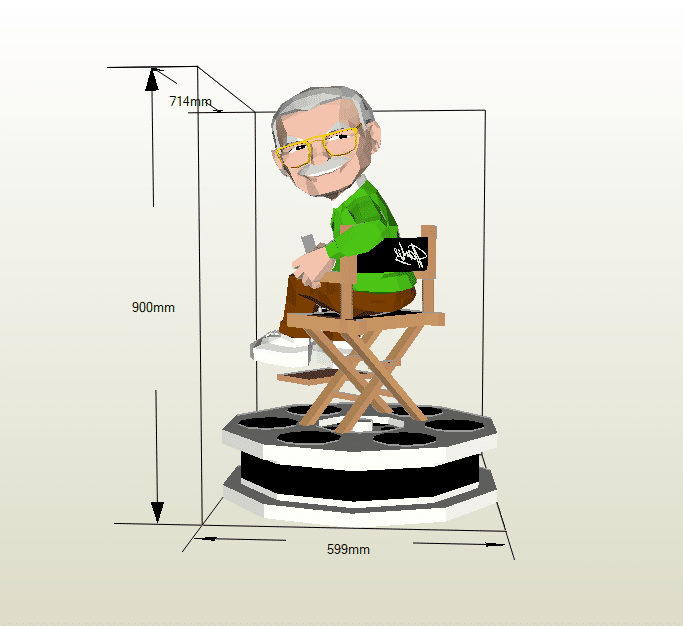 Stan Lee Papercraft