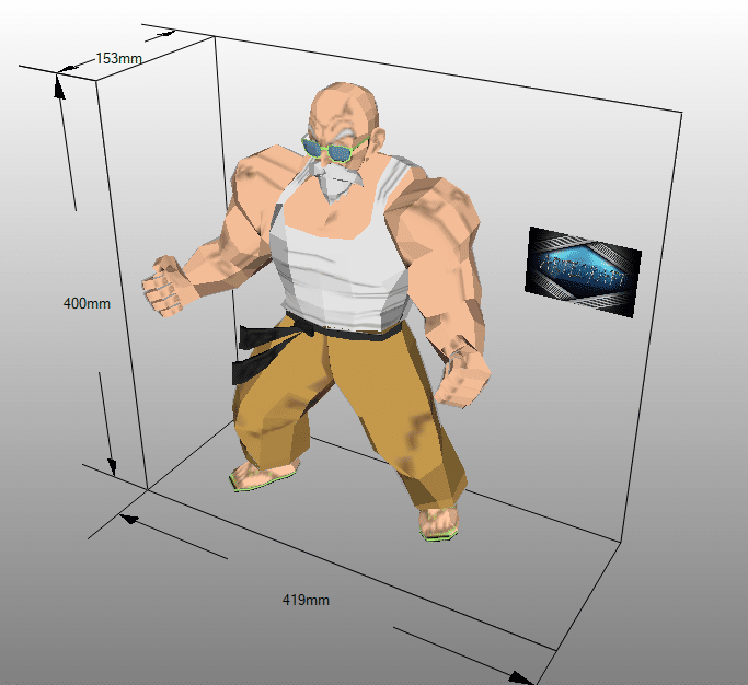Maestro Roshi Papercraft