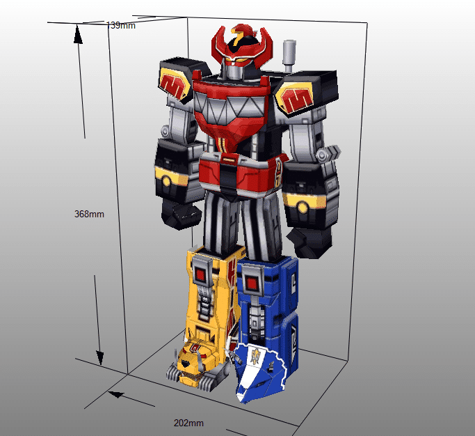 Megazord Papercraft
